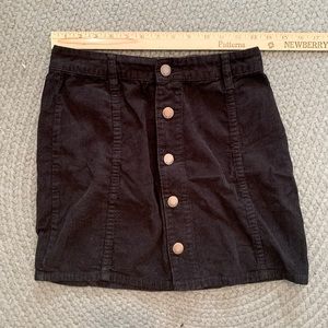 Billabong corduroy black skirt (26)